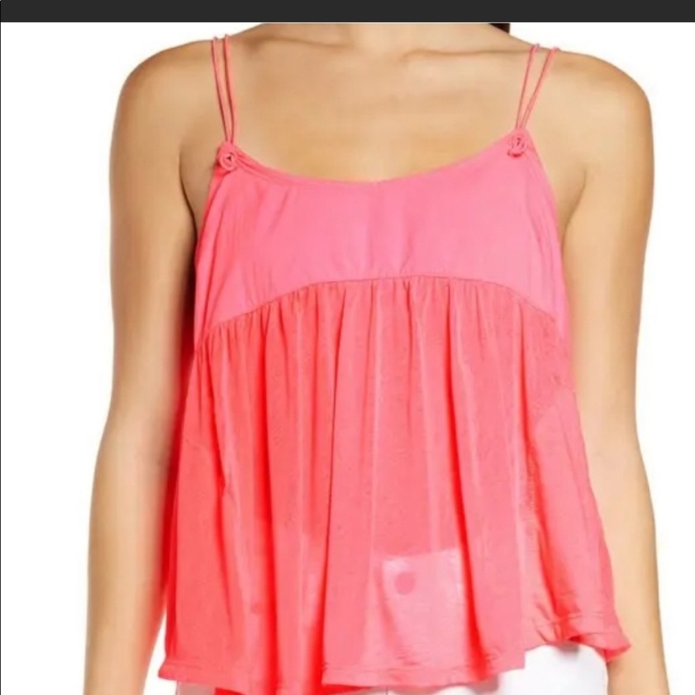 Free People Pink Tank/Shirt